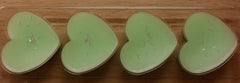 Wax heart shaped clamshell melts