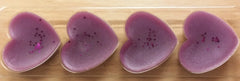 Wax heart shaped clamshell melts